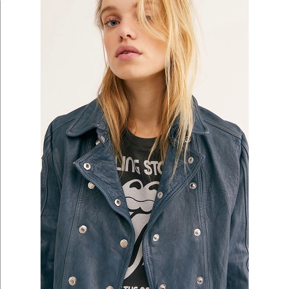 Free People Avis Leather Jacket - Picture 4 of 4